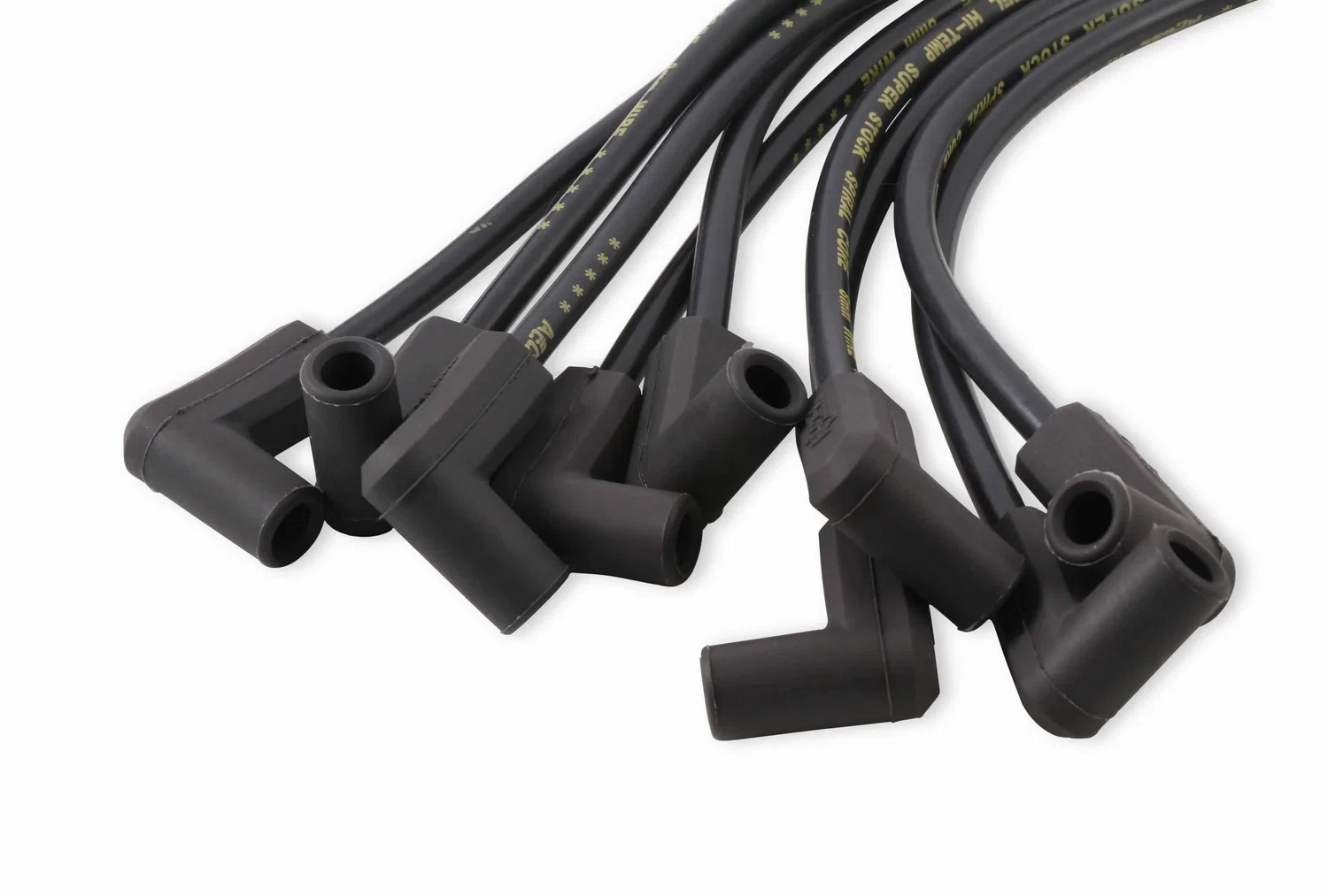 Spark Plug Wire Set- 8mm - Super Stock - Custom - Black Wire - 5114K